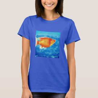 Camiseta Peixe pequeno laranja