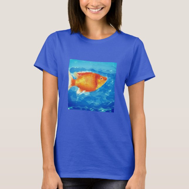 Camiseta Peixe pequeno laranja (Frente)