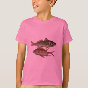 Camiseta Peixe Perca Vermelha Arte de Pescador