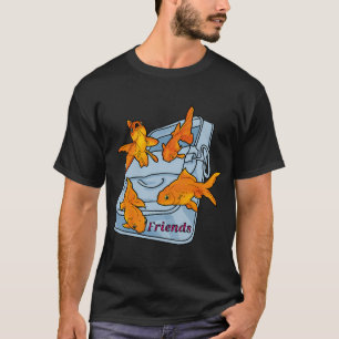 Camiseta Peixe-pescador adorável nadando