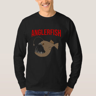 Camiseta Peixe-Pescador Luz Escuridão Ama Monstro Marinho