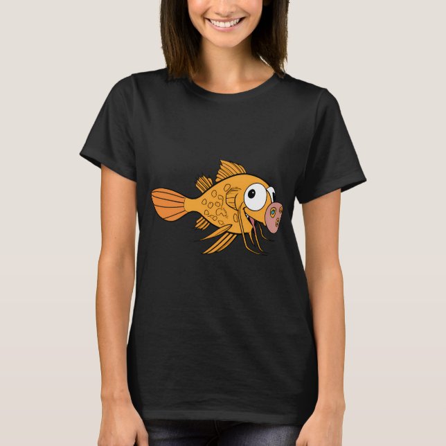 Camiseta Peixe-Porco Engraçado (Frente)