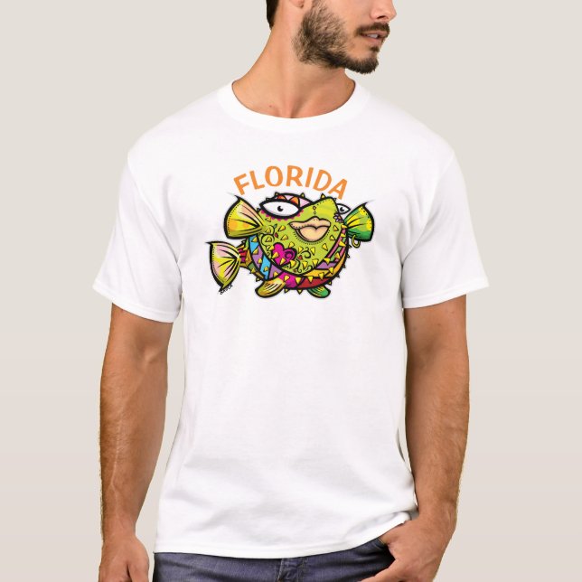 Camiseta Peixe-pufe da Flórida (Frente)