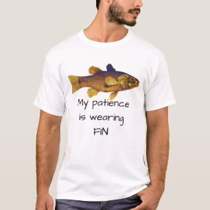 Camiseta Peixe Pun - Minha Paciência Está Vestindo O Fim