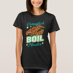 Camiseta Peixe-Rastreio Mestre Comer Crawfish Cota Vintagem