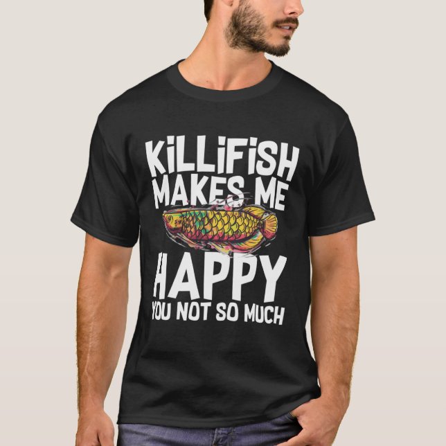 Camiseta Peixe Rivulus Peixe Palhaço Aquário Comida Tanque  (Frente)
