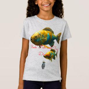 Camiseta Peixe-Roca Colossal e Mergulhadores Minúsculos – O