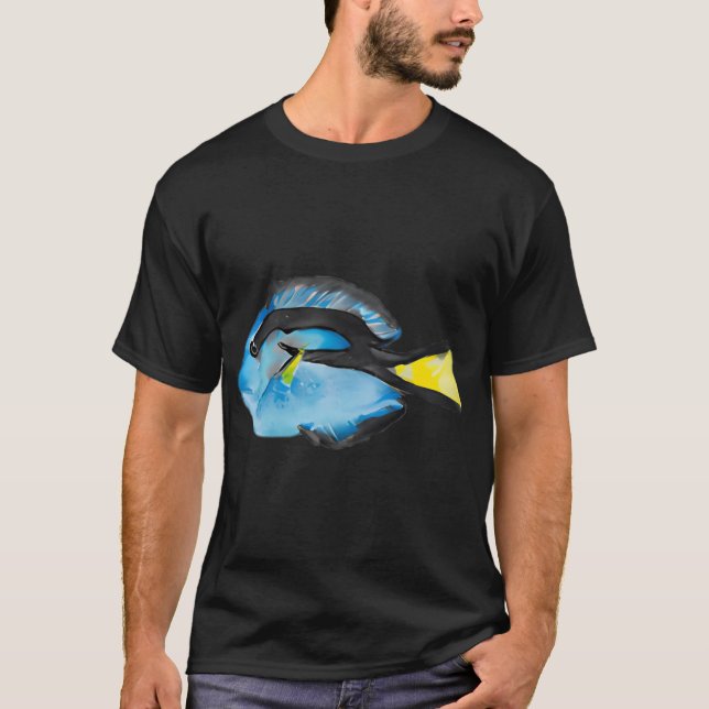 Camiseta Peixe Tangue Azul (Frente)