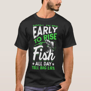 Camiseta Peixe Todo Dia Conta Grandes Mentiras Pesca