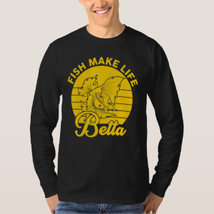 Camiseta Peixe Torna Vida Betta Betta Peixe Divertido