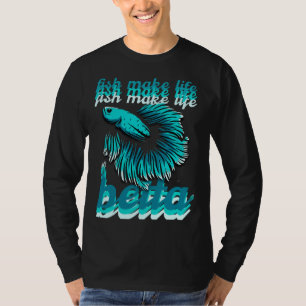 Camiseta Peixe Torna Vida Betta Betta Proprietário Equipado
