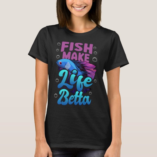 Camiseta Peixe Torna Vida Betta Blue Betta (Frente)