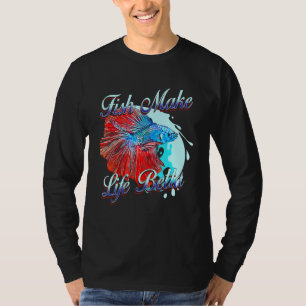 Camiseta Peixe Torna Vida Betta Esplendens Aquarium Fish