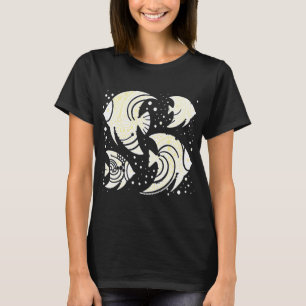 Camiseta Peixe Tropical Amarelo e Branco