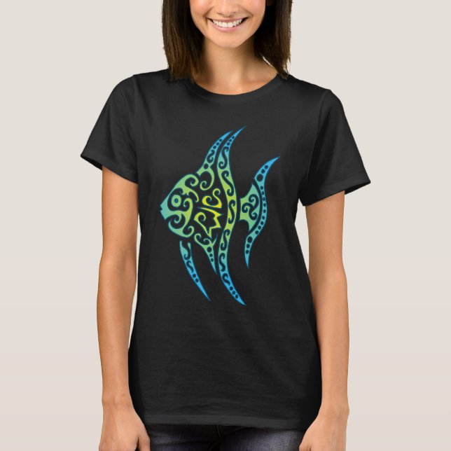 Camiseta Peixe Tropical Azul (Frente)