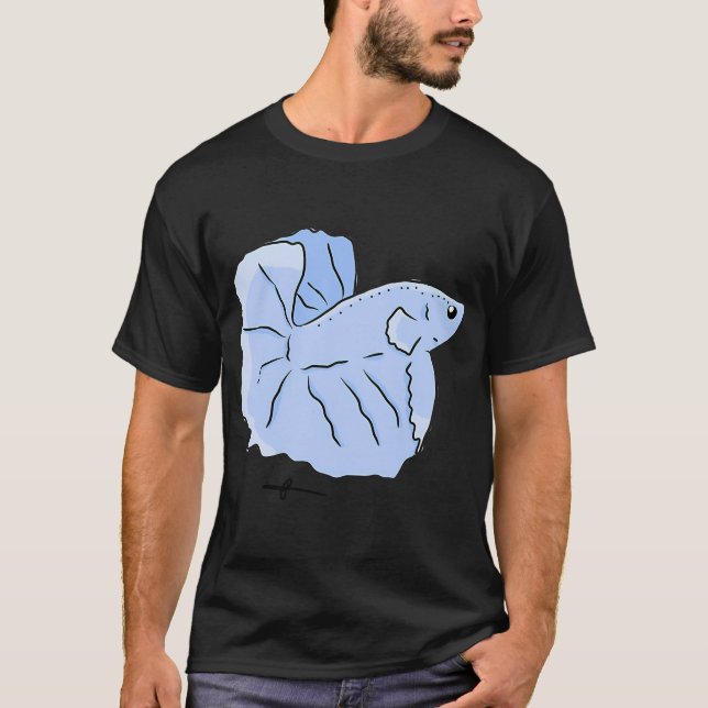 Camiseta Peixe Tropical Azulx (Frente)