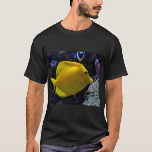 Camiseta Peixe tropical tangue amarelo