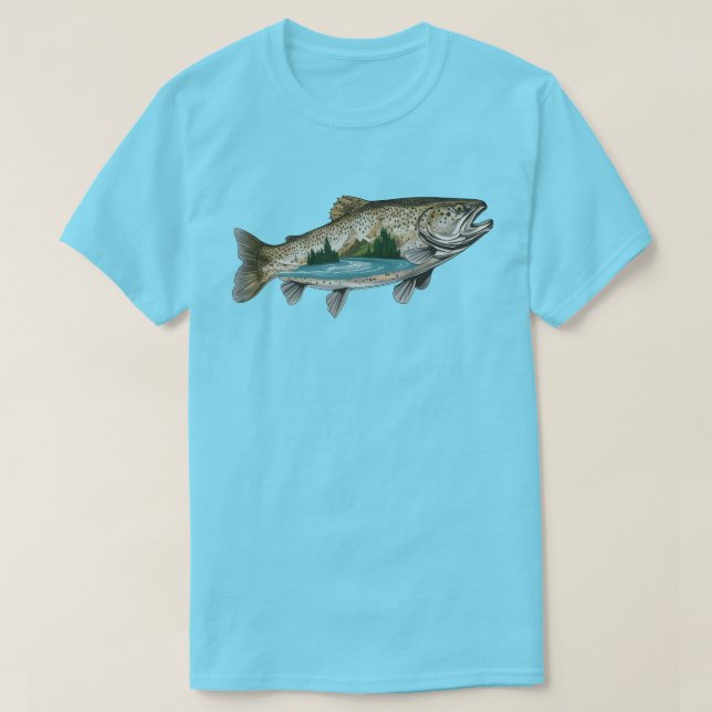 Camiseta Peixe-Truta (Frente do Design)
