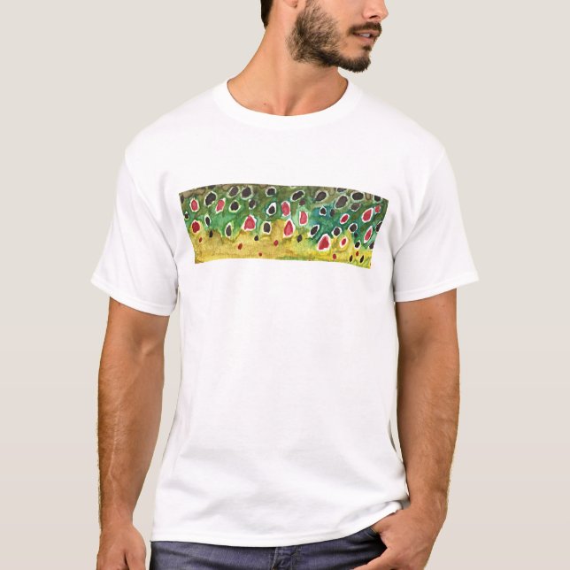 Camiseta Peixe-Truta Marrom (Frente)