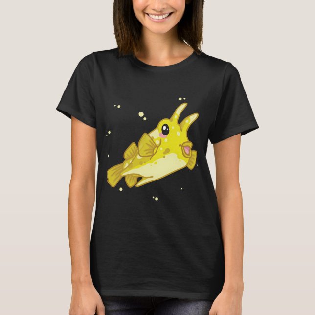 Camiseta Peixe-Vaca Chifre Longo (Huevember 2018) (Frente)