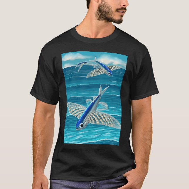 Camiseta Peixe-voador-de-asa-amarela (Frente)