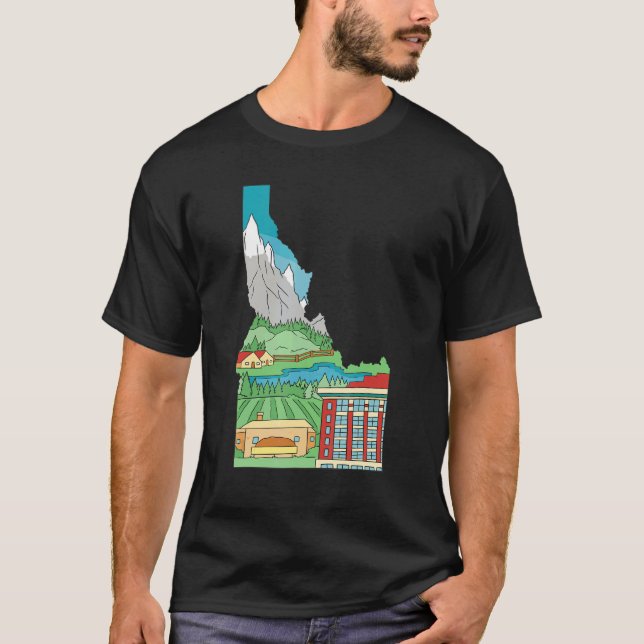 Camiseta Peixe Voador    Pescador Pescaria  Mapa do Estado  (Frente)