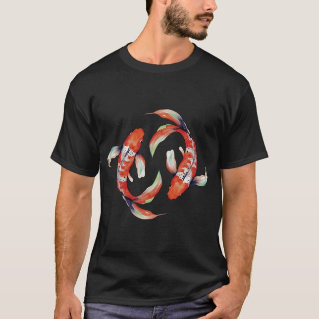 Camiseta Peixe yin yang. (Frente)