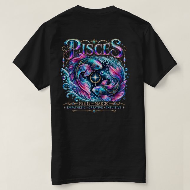 Camiseta Peixes (Verso do Design)