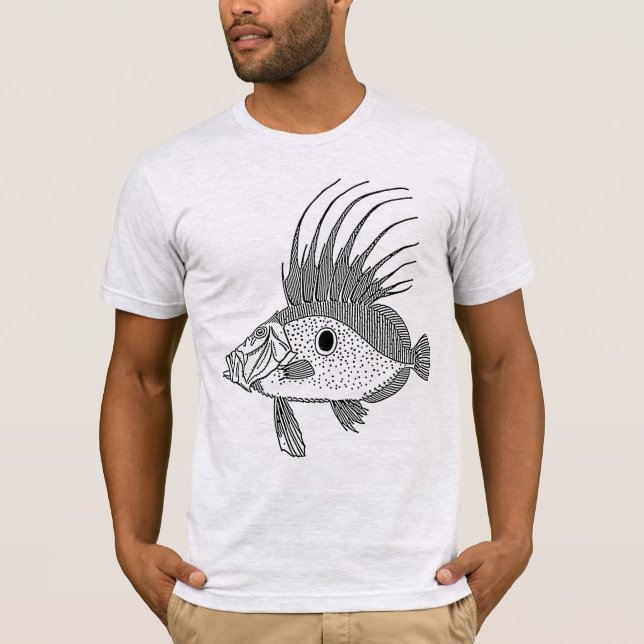 CAMISETA PEIXES (A LÁPIS DESENHO) (Frente)