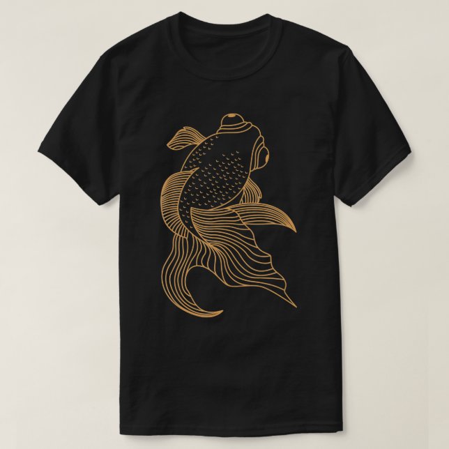 Camiseta Peixes Águas frescas Goldfish Aquarist Hobby Aquar (Frente do Design)