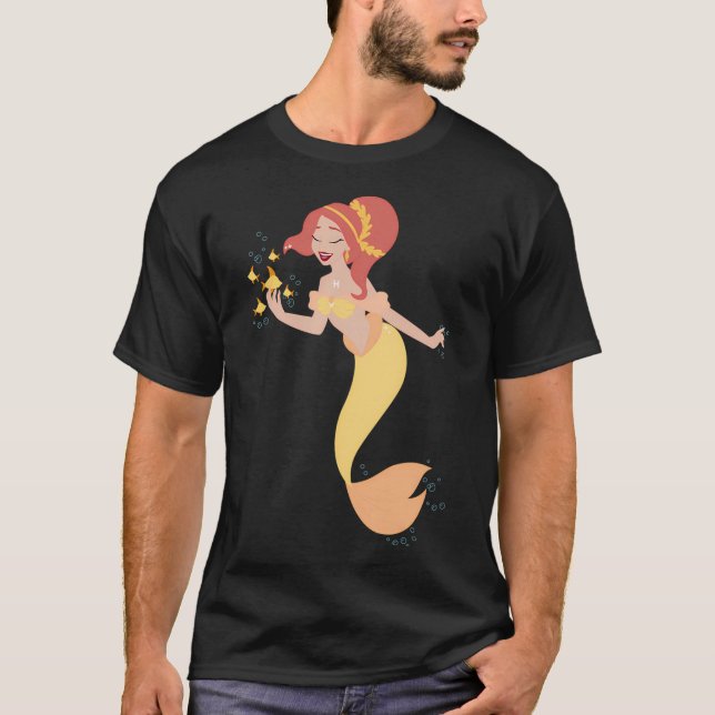 Camiseta Peixes - Amarelo (Frente)