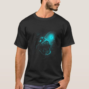 Camiseta Peixes-Anglês Criaturas do Mar Profundo Glândulas