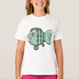 Camiseta Peixes, Animais, Desenho
