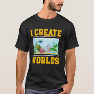 Camiseta Peixes Aquascaping Aquário Criador de Peixes Eu Cr