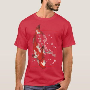 Camiseta Peixes Asiáticos Koi Chersom Sakura Nishikigoi Ko