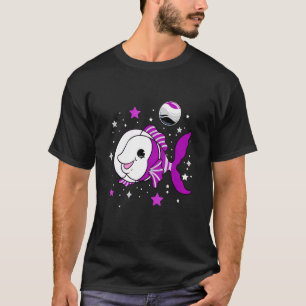 Camiseta Peixes Assexuados No Espaço Orgulho Assexual
