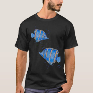 Camiseta peixes azuis