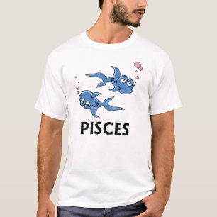 Camiseta Peixes azuis dos peixes dos desenhos animados
