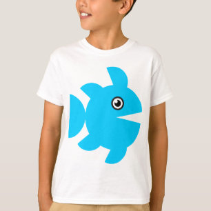 Camiseta Peixes - azul