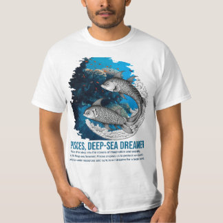 Camiseta Peixes - Camisa-T do Zodiac Greenstyle