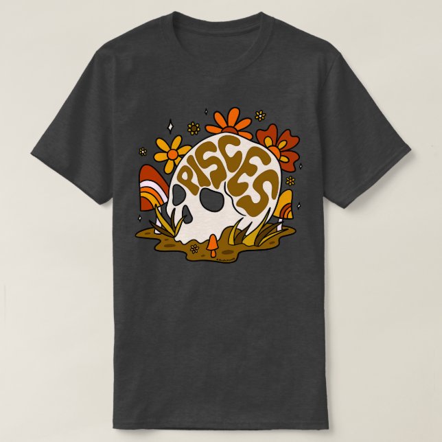 Camiseta Peixes - Caveira (Frente do Design)