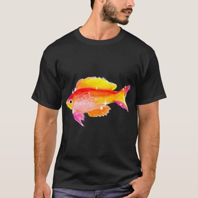 Camiseta peixes coloridos (Frente)