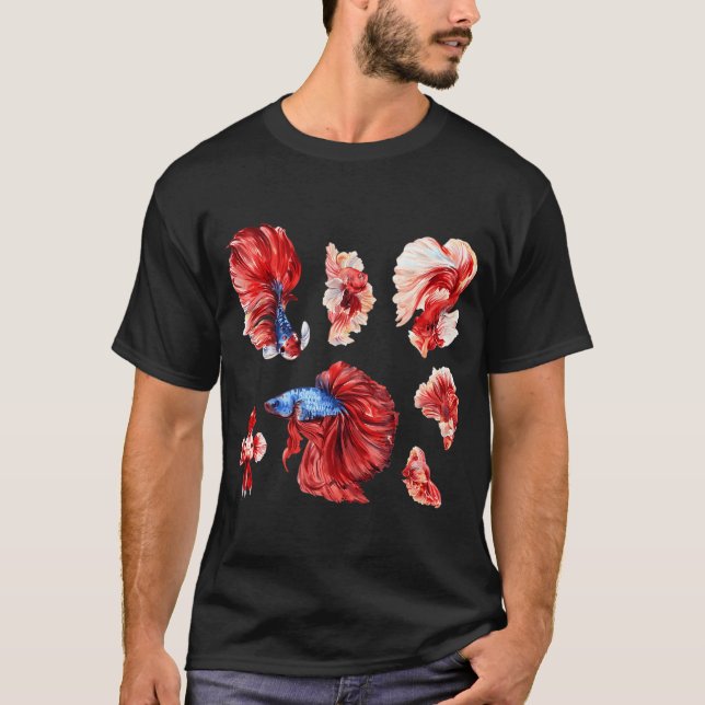 Camiseta Peixes Combatentes Siameses (Frente)