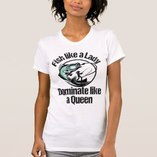 Camiseta Peixes como uma senhora, dominam como uma rainha.
