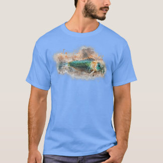Camiseta Peixes-corvo-blindados triangulares Corydoras eque