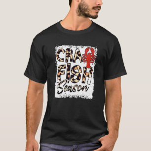 Camiseta Peixes Cruzados Branqueados Estação Leopardo Peixe