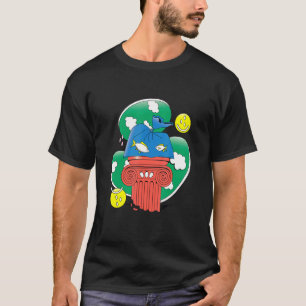 Camiseta Peixes De abstrato Com Design Plástico