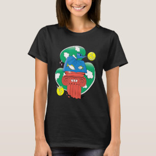 Camiseta Peixes De abstrato Com Design Plástico