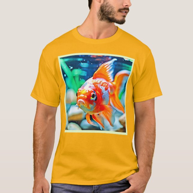 Camiseta Peixes De Animais De Companhia Elegantes (Frente)