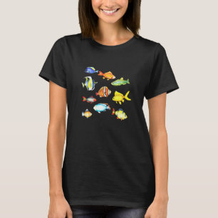Camiseta Peixes de Aquário Aquarista Aquários Aquarismo Pei